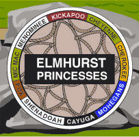 Elmhurst Princesses logo